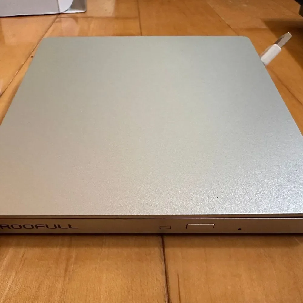 RooFull Optical Drive CD/DVD RW Super Slim Pop Up External